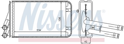 Nissens Wärmetauscher, Innenraumheizung [Hersteller-Nr. 70229] für VW, Skoda, Audi von NISSENS