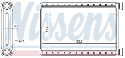 Nissens Wärmetauscher, Innenraumheizung [Hersteller-Nr. 70523] für BMW von NISSENS