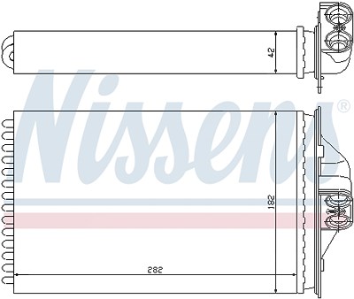 Nissens Wärmetauscher, Innenraumheizung [Hersteller-Nr. 70975] für Chrysler, Dodge, Plymouth von NISSENS