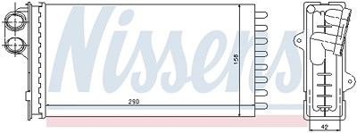 Nissens Wärmetauscher, Innenraumheizung [Hersteller-Nr. 71145] für Citroën, Peugeot von NISSENS