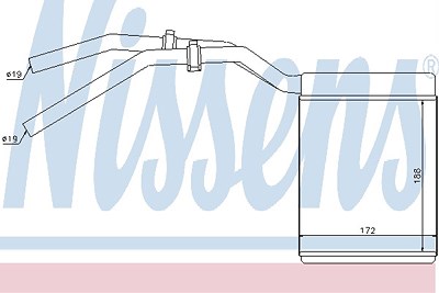 Nissens Wärmetauscher, Innenraumheizung [Hersteller-Nr. 71770] für Ford, Mazda, Volvo von NISSENS