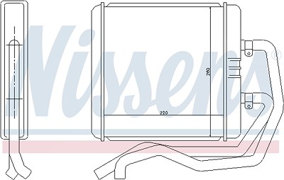 Nissens Wärmetauscher, Innenraumheizung [Hersteller-Nr. 71811] für Iveco von NISSENS