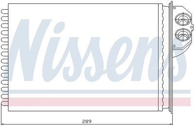 Nissens Wärmetauscher, Innenraumheizung [Hersteller-Nr. 72943] für Peugeot von NISSENS