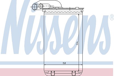 Nissens Wärmetauscher, Innenraumheizung [Hersteller-Nr. 73252] für Renault von NISSENS