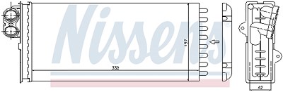 Nissens Wärmetauscher, Innenraumheizung [Hersteller-Nr. 73375] für Nissan, Opel, Renault, Renault Trucks von NISSENS