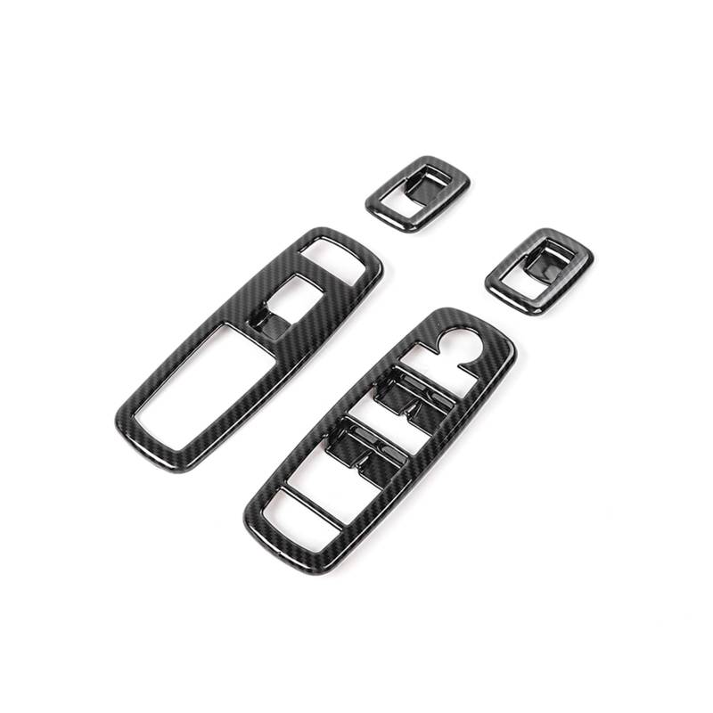 Auto Lüftungsschlitz Dekoration Innenleisten für Dodge für Ram 1500 2010-2017 Auto Fenster Control Switch Aufkleber Abdeckung Aufkleber(Carbon fiber texture) von NITRIMS