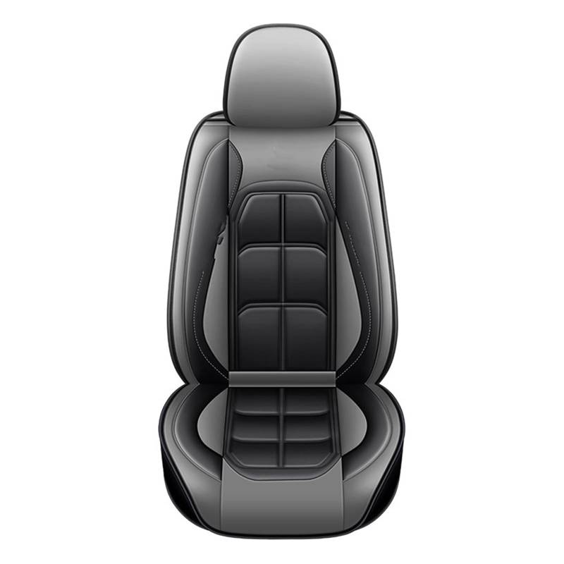 Autositzbezüge 1 PC Universal Auto Sitzbezug Für KIA Für Sportage Ceed Für Rio Für Niro Für Stinger Optima Für Soul für Forte Spectra Für Sorento Auto Zubehör Auto Sitzbezüge(Black Gray 1 Seat) von NITRIMS