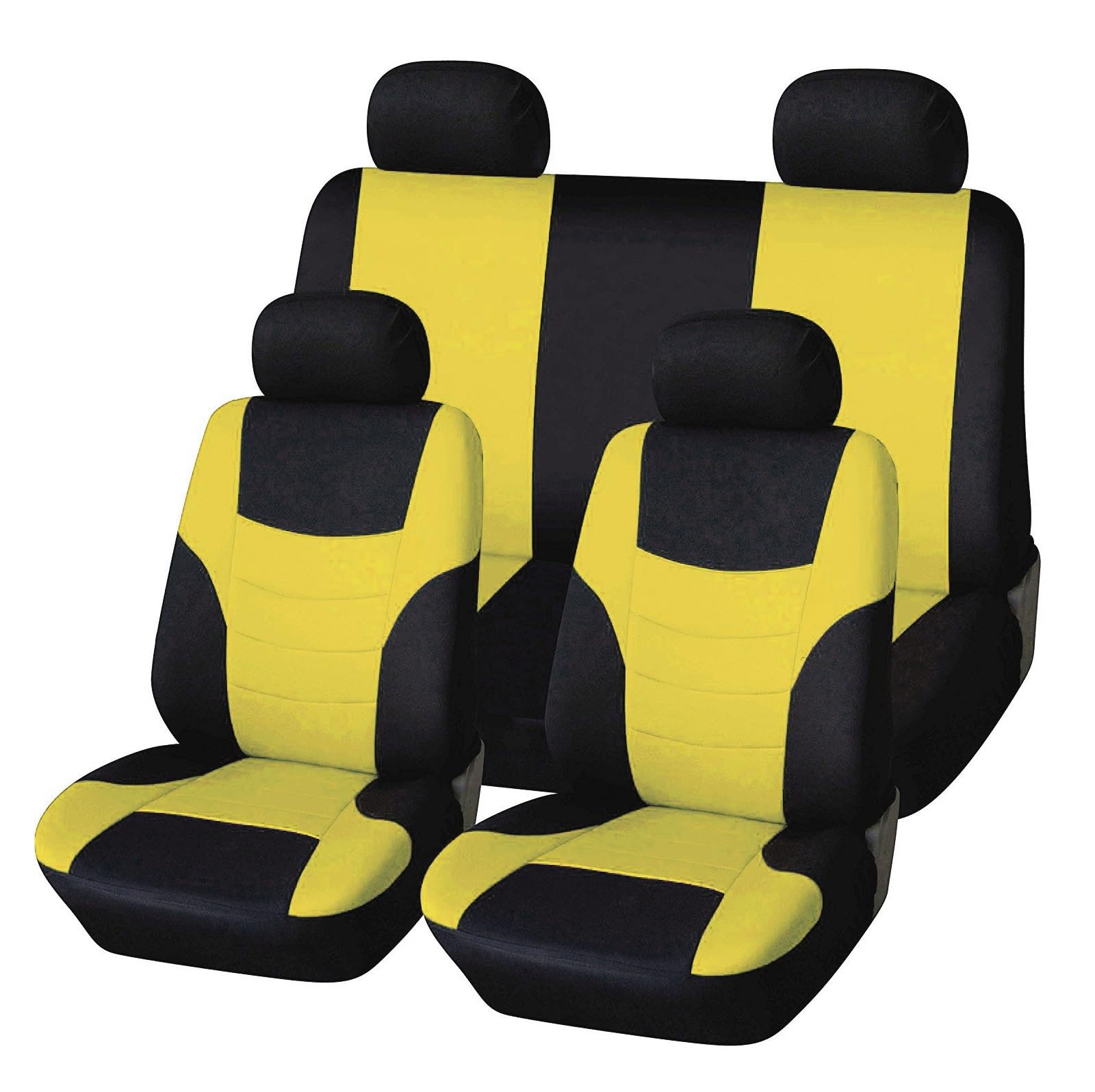 Autositzbezüge Stoff Autositzschutzbezüge Set für Peugeot für Rifter für Traveller Auto Sitzbezüge(A-Yellow) von NITRIMS