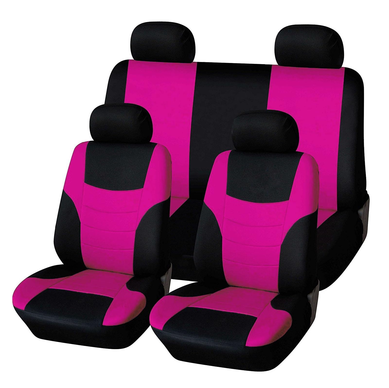 Autositzbezüge Stoff Autositzschutzbezüge Set für Peugeot für Rifter für Traveller Auto Sitzbezüge(A-pink) von NITRIMS