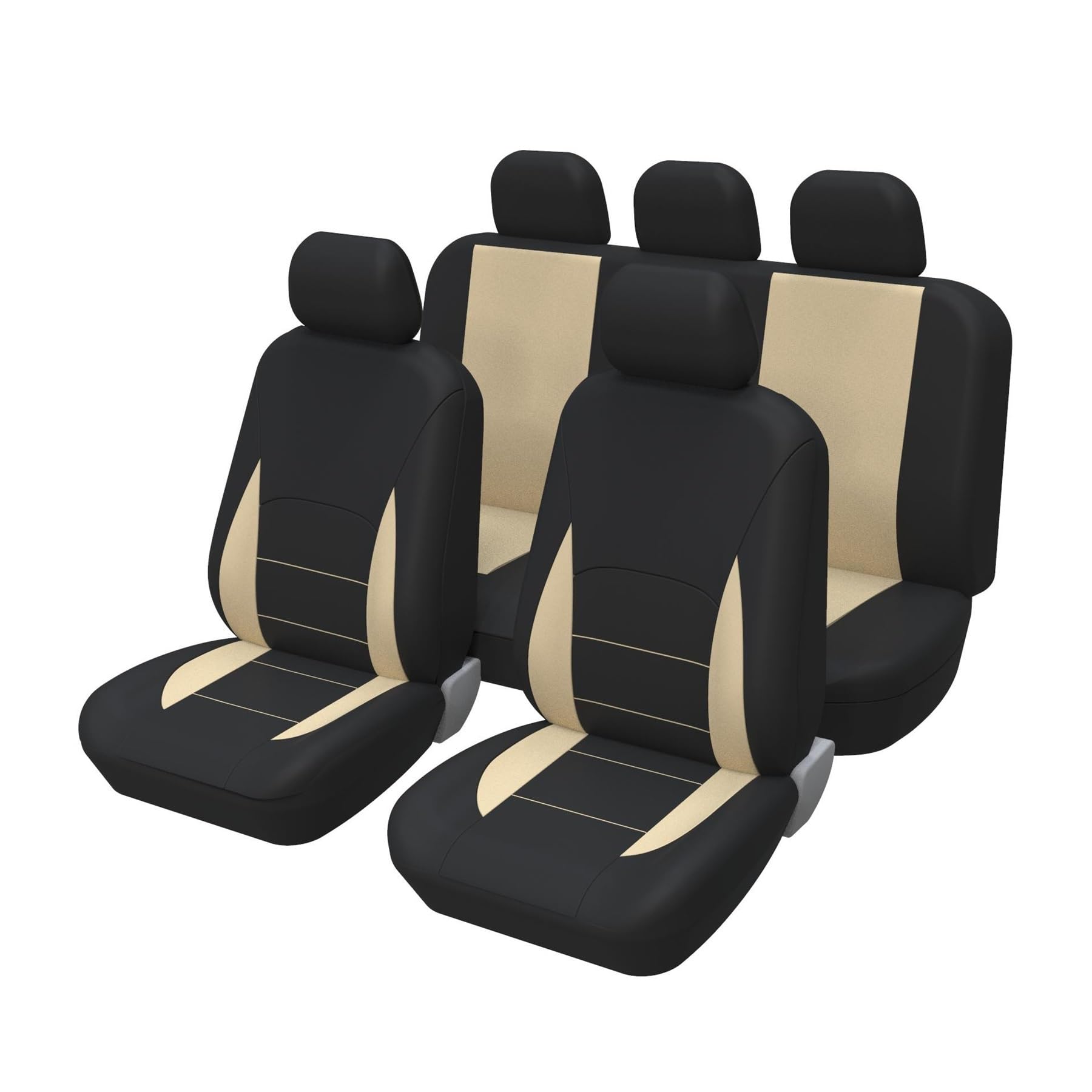 Autositzbezüge Stoff Autositzschutzbezüge Set für Peugeot für Rifter für Traveller Auto Sitzbezüge(B-beige) von NITRIMS