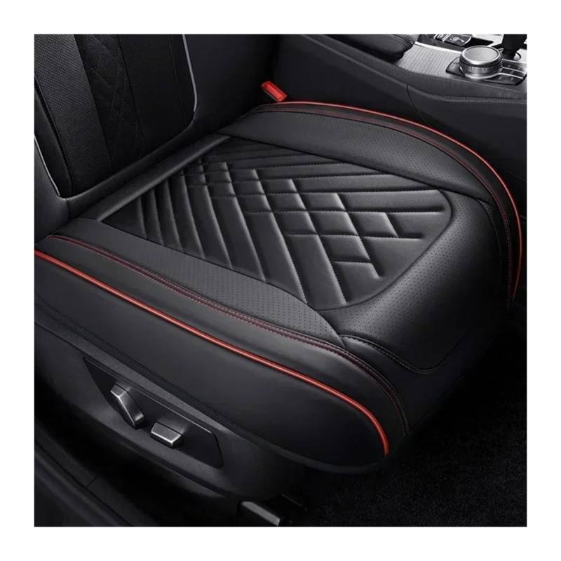 Autositzbezüge Vollständige Abdeckung Pu Leder Auto Sitz Abdeckung Kissen Für NISSAN Qashqai Juke Für Blatt Für Armada Für Altima Cube Dualis tiida Auto Zubehör Auto Sitzbezüge(Black Red 1 Seat) von NITRIMS