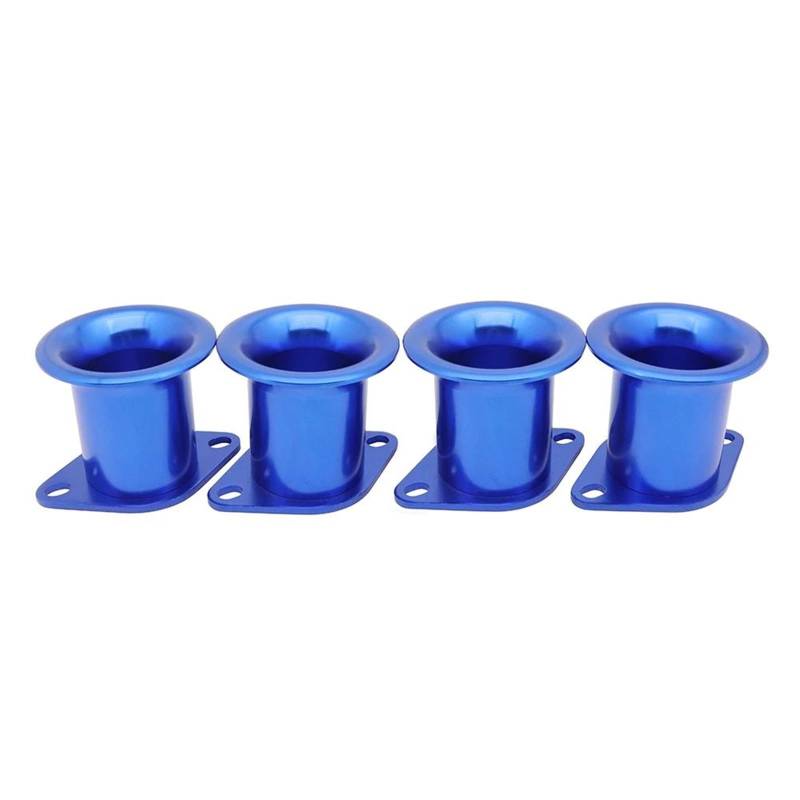 Einlassluftrohrschlauch 4PCS Air Horn Für AE86 Für Toyota Für GTS Für Geschwindigkeit Für Stapel 20V 4AG ITB/ITBs Air Horn Trichter Ansaugrohr(Blue) von NITRIMS