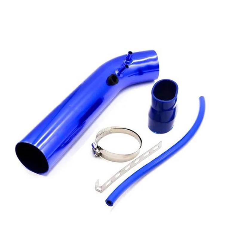 Einlassluftrohrschlauch Aluminium für Auto-Luftansaugrohr-Set 3 Zoll 76 mm Rohre Kaltluftansaugsystem Kanalrohr-Set Luftfilter Ansaugrohr(Blue) von NITRIMS