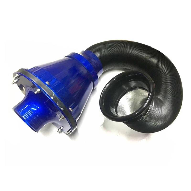 Einlassluftrohrschlauch Für Luftfilter Pilzkopf Air Power Intake Faltenbalg Filter Für Auto Für SUV Flow Kaltlufteinlass Reiniger Trim 3 Zoll/76 Mm Ansaugrohr(Blue) von NITRIMS