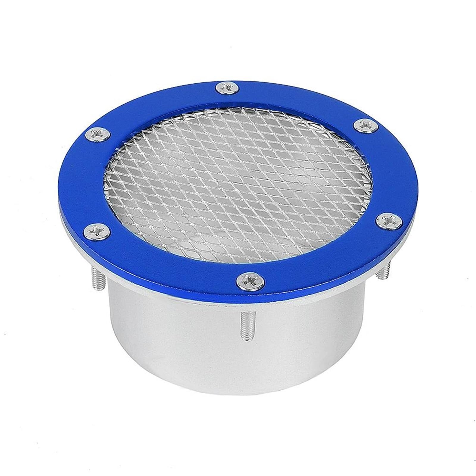 Einlassluftrohrschlauch Für Universal 76mm/3" Für Auto Racing Luftkanal Grill Stoßstange Entlüftungseinlass Kaltlufteinlass Abdeckung Kit OFI102 Ansaugrohr(Blue) von NITRIMS