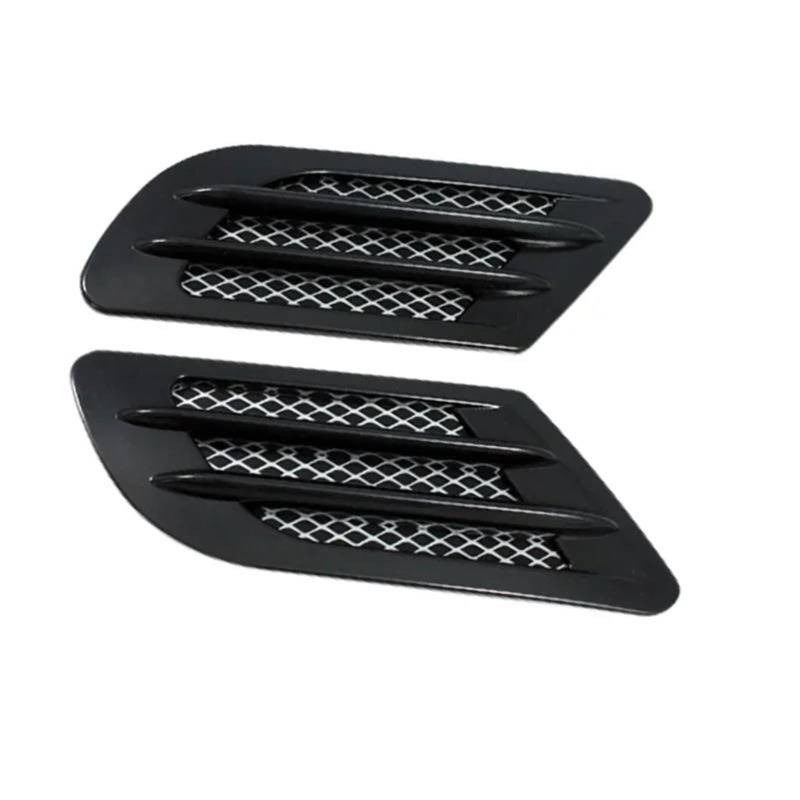 Einlassluftrohrschlauch Universal Für Auto Seite Fender Hood Scoop Lufteinlass Abdeckung Für Prado Für Kia Für Rio 4 Für Fit Für Hyundai Für Creta Für Land Für Cruiser Ansaugrohr(Style1 Black) von NITRIMS