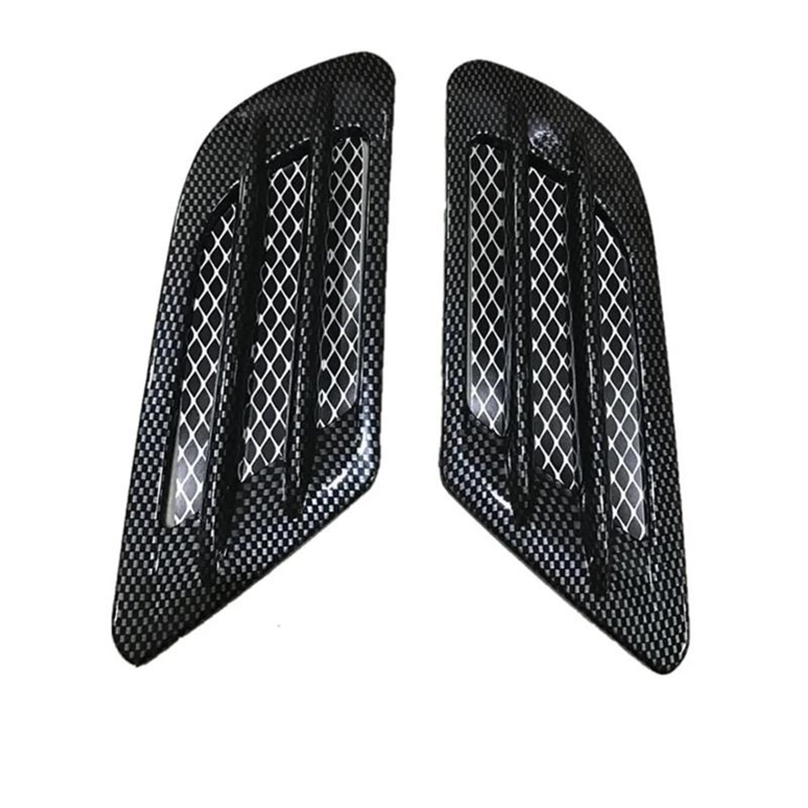 Einlassluftrohrschlauch Universal Für Auto Seite Fender Hood Scoop Lufteinlass Abdeckung Für Prado Für Kia Für Rio 4 Für Fit Für Hyundai Für Creta Für Land Für Cruiser Ansaugrohr(Style1 Carbon) von NITRIMS