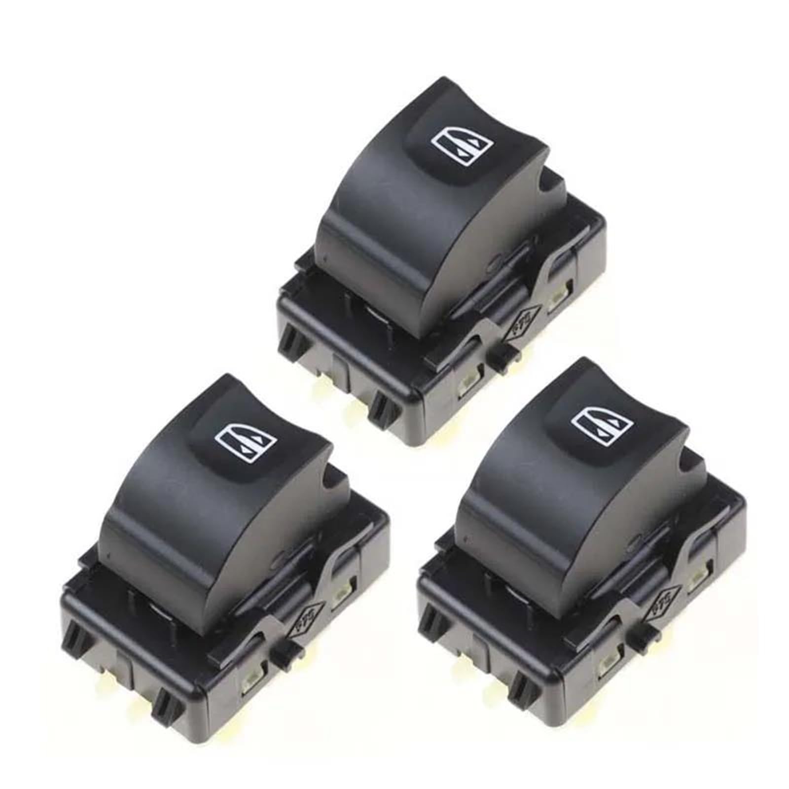 Elektronischer Handbremsschalter Für CLIO Für MK4 Für TRAFIC Für SYMBOL Für CAPTUR Für KANGOO Auto Beifahrerseite Power Fenster Control Schalter 254218614R Handbremse knopf(3 pcs) von NITRIMS