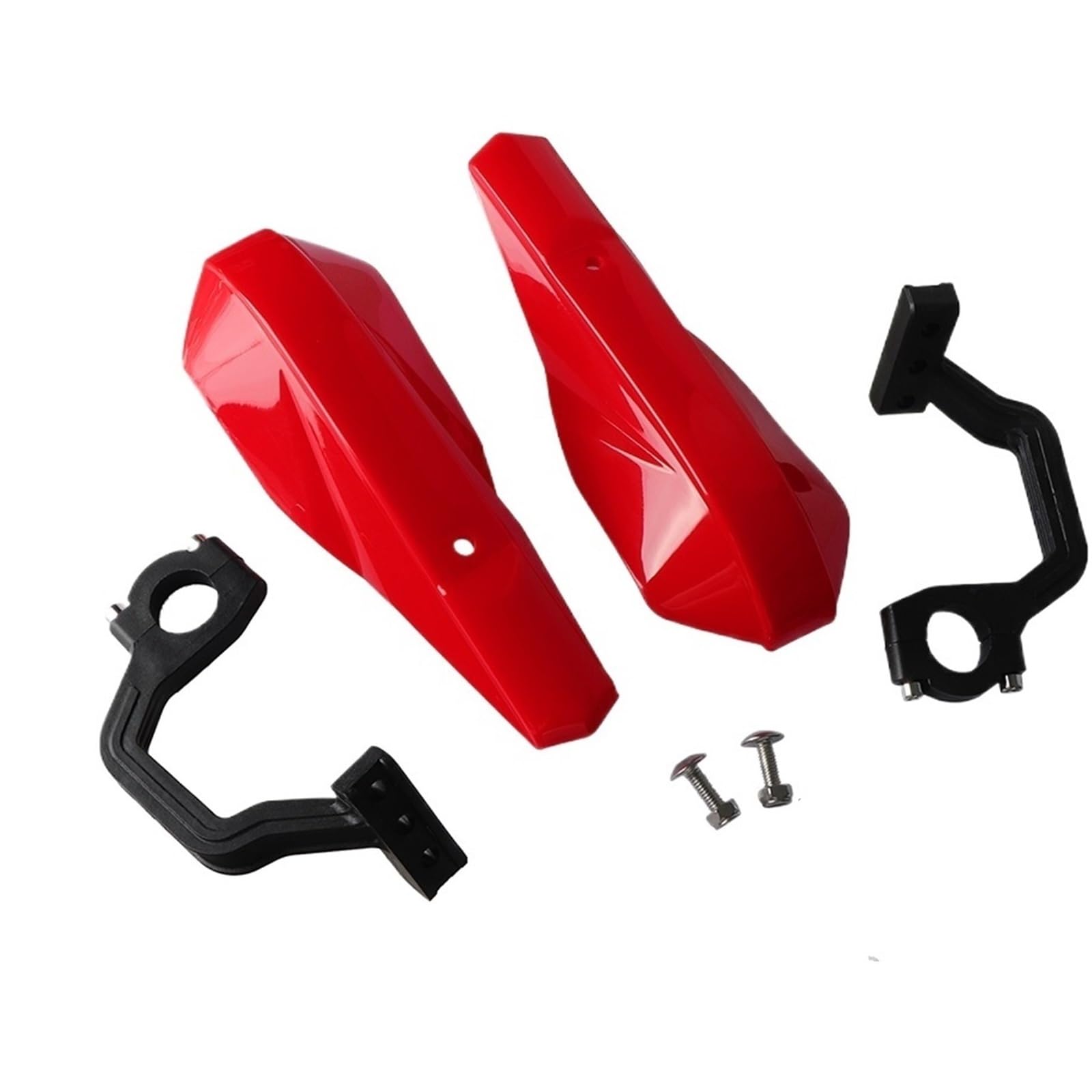 Lenker Handschutz Für 7/8" 22mm 1 1/8" 28mm Universal Handschutz Teile Hand Abdeckung Schutz FÜR Motorrad Roller Motorrad Handschutz(Red) von NITRIMS