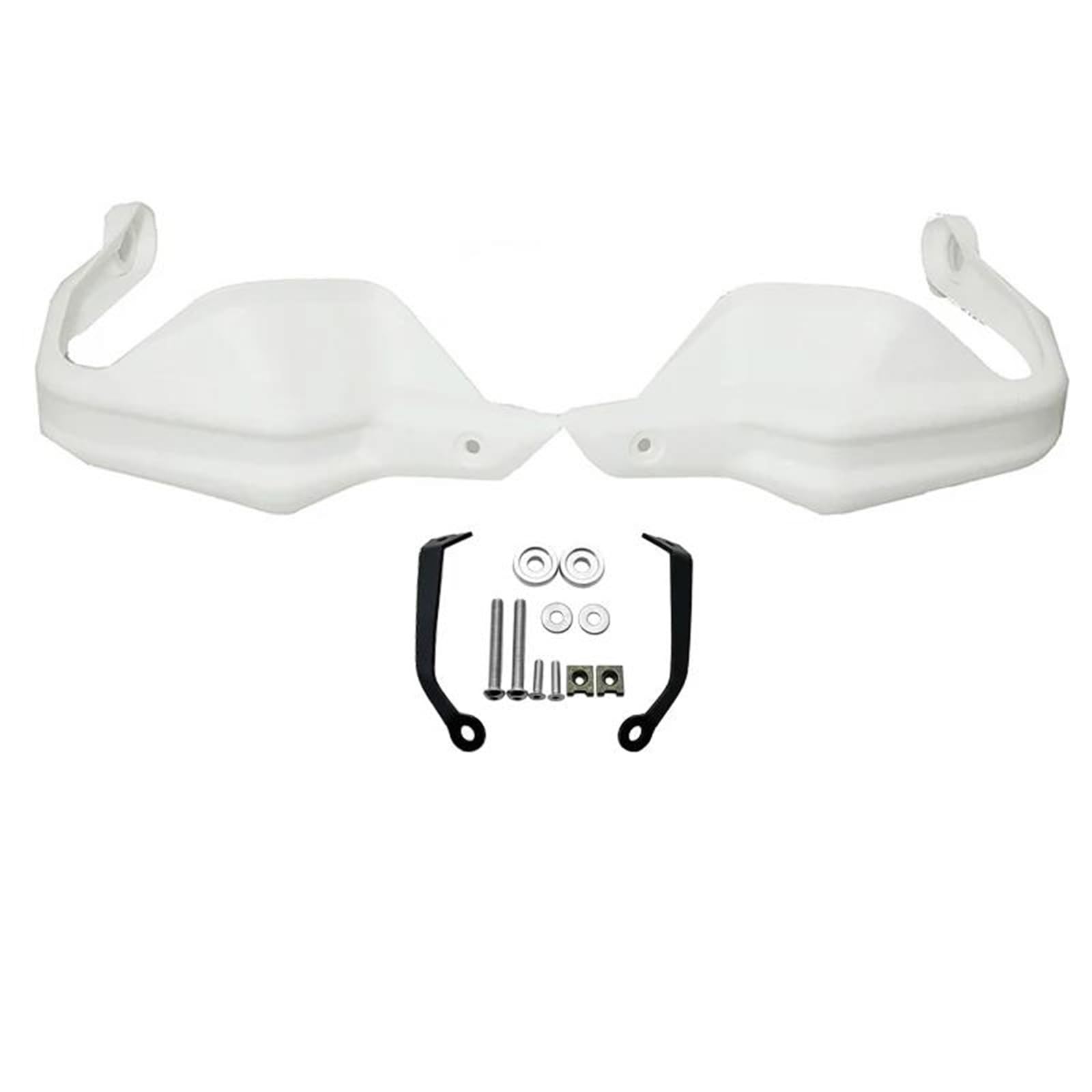 Lenker Handschutz Für CFMOTO Für 400MT Für 650MT Für 650 MT Für 400 MT Motorrad Handprotektoren Windschutzscheibe Schild Wachen Motorrad Handschutz(Handguard White) von NITRIMS