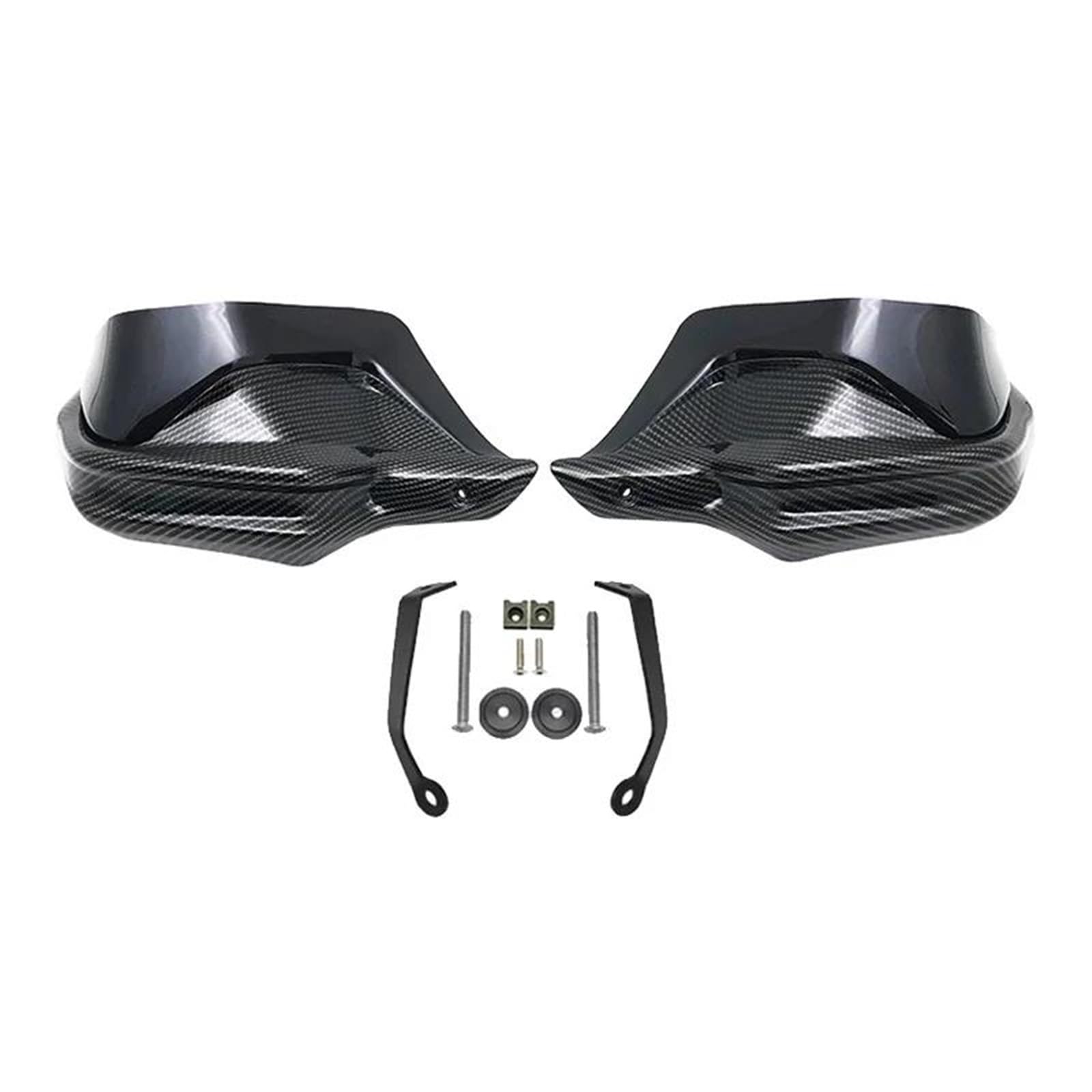 Lenker Handschutz Für LONCIN Für VOGE 650 Für 500 DS Für 500R Für 650DS Für 500DS Motorrad Lenker Hand Guards Wind Protector Motorrad Handschutz(Carbon Black Set) von NITRIMS