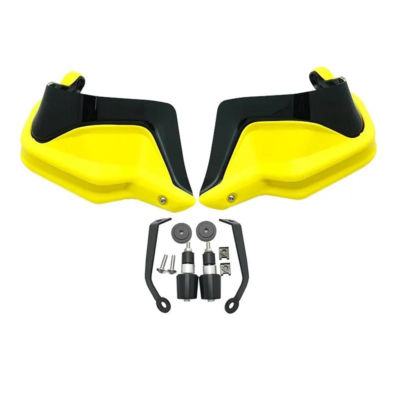 Lenker Handschutz Für Suzuki Für DL250 Für V-Strom Für DL 250 Für VStrom Für VStrom250 Für GW250 2017-2021 Motorrad Lenker Hand Guards Wind Protector Motorrad Handschutz(Yellow Black Set) von NITRIMS