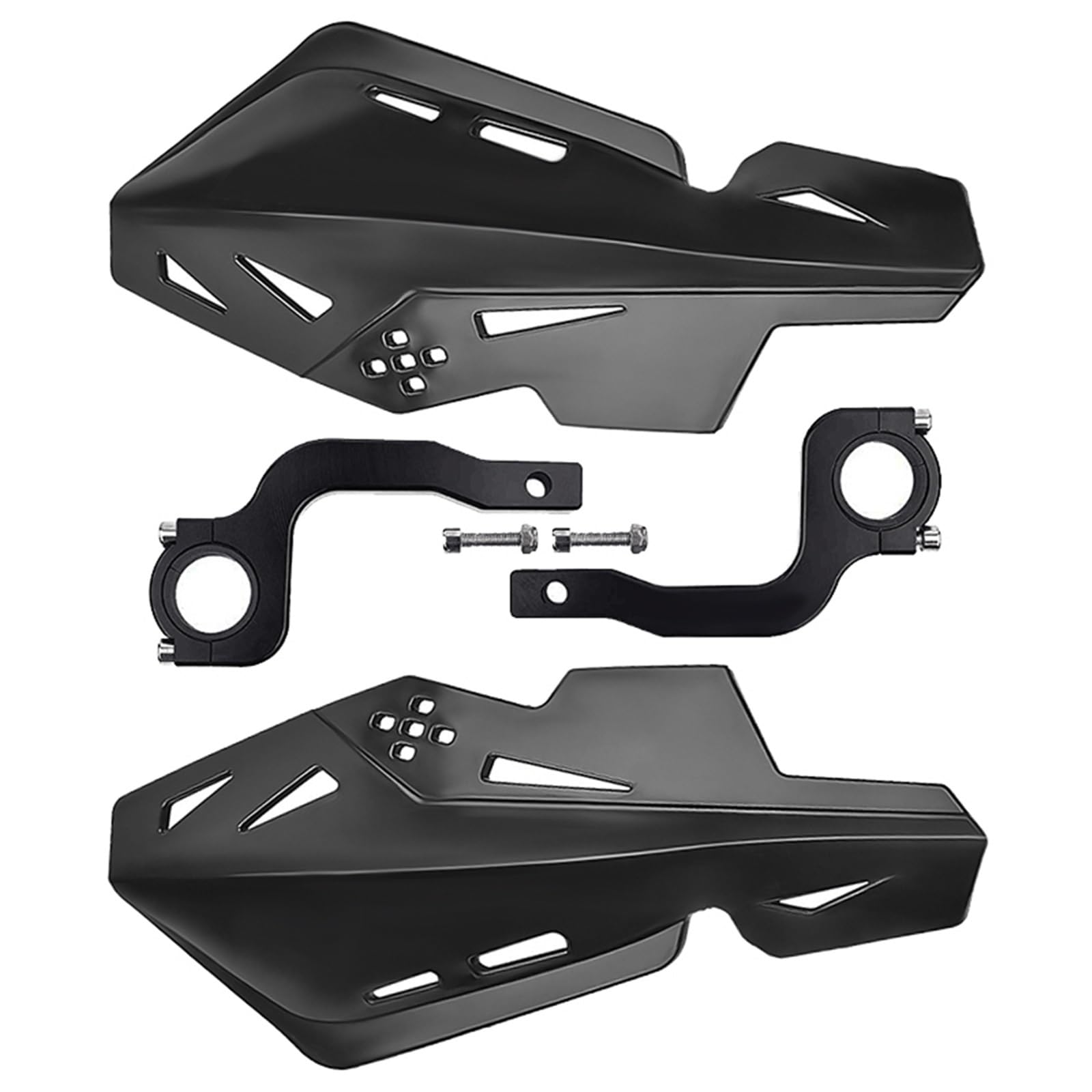 Lenker Handschutz Universeller Motorrad-Dirt-Bike-Lenker 7/8 Zoll 22 Mm Und 1 1/8 Zoll 28 Mm Griff Handschutz Handschutz Motorrad Handschutz(1 Pair Black) von NITRIMS