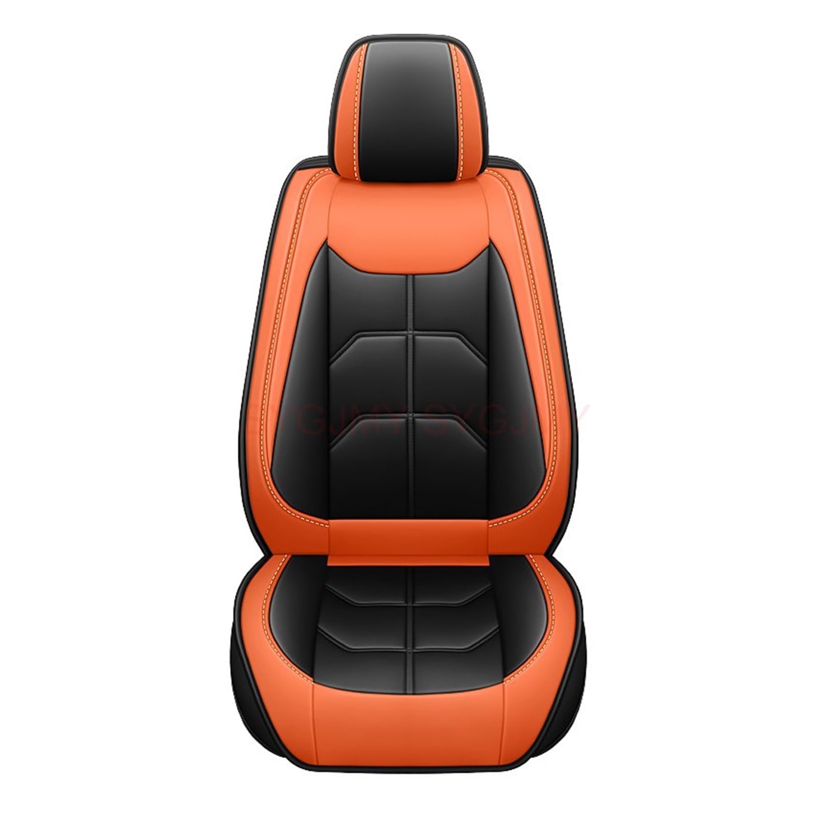 NITRIMS Autositzbezüge 1 PC PU Leder Universal Auto Sitz Abdeckung Für Skoda Für Octavia Für Kodiaq Für Superb Für Wagon Innen Zubehör Auto Sitzbezüge(Black Coffee 1 Seat) von NITRIMS