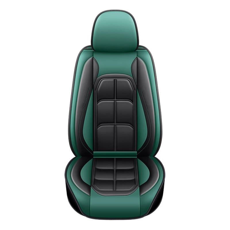 NITRIMS Autositzbezüge 1 PC Universal Auto Sitz Abdeckung Für Dacia Für Duster Für Sandero Für Clio Für FIAT Panda Für Lancia Ypsilon Sitz Arona Cors Auto Zubehör Auto Sitzbezüge(Black Green 1 Seat) von NITRIMS