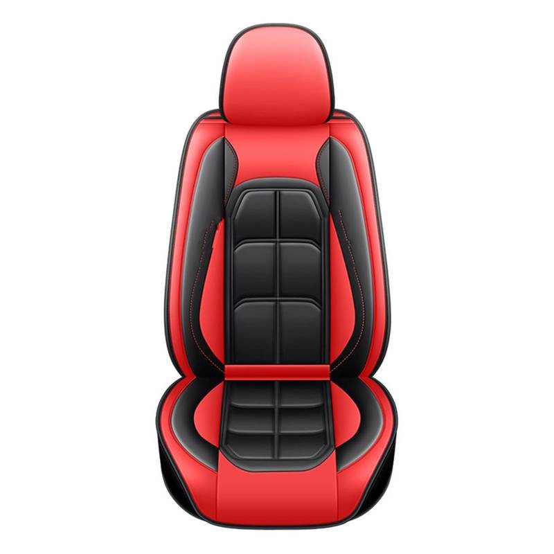 NITRIMS Autositzbezüge 1 PC Universal Auto Sitz Abdeckung Für Duster Für Kadjar Für Scenic Für Espace Für Fluence Für Koleos Innen Zubehör Auto Sitzbezüge(Black Red 1 Seat) von NITRIMS