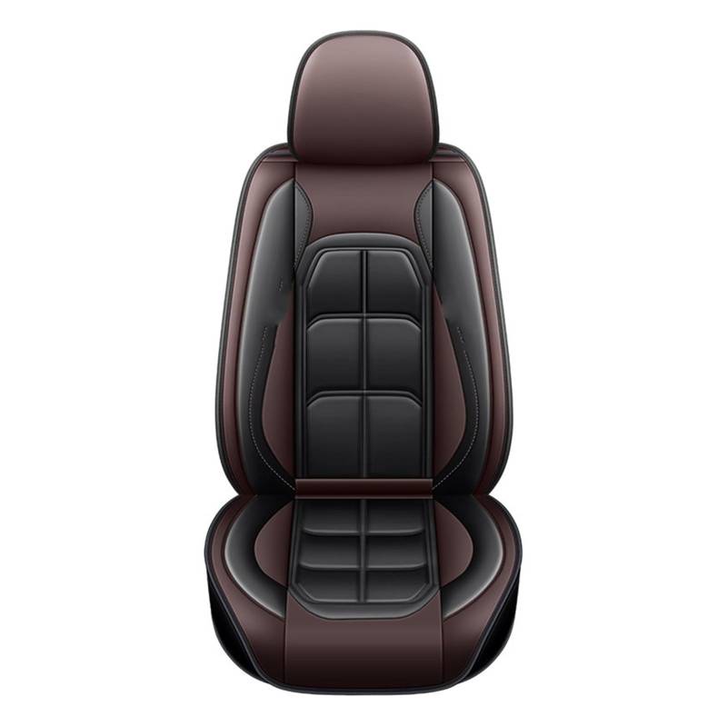 NITRIMS Autositzbezüge 1 PC Universal Auto Sitz Abdeckung Für VW Für Polo Für Golf Für Passat CC Für Touran Für Tiguan Innen zubehör Auto Sitzbezüge(Black Coffee 1 Seat) von NITRIMS