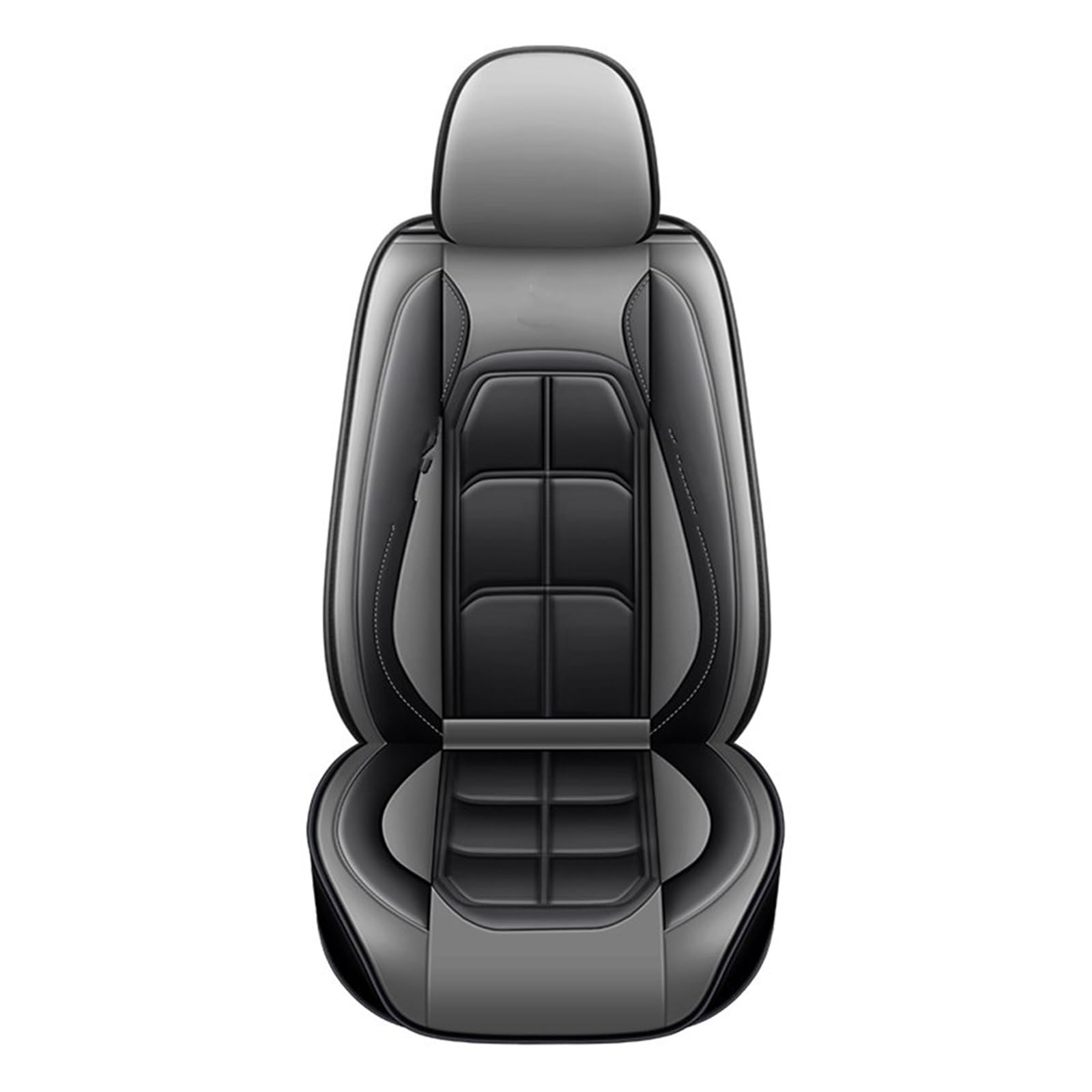 NITRIMS Autositzbezüge 1 PC Universal Auto Sitz Abdeckung Für Veloster Für Genesis Für Venue Für Terracan Für Ioniq Innen Zubehör Auto Sitzbezüge(Black Gray 1 Seat) von NITRIMS