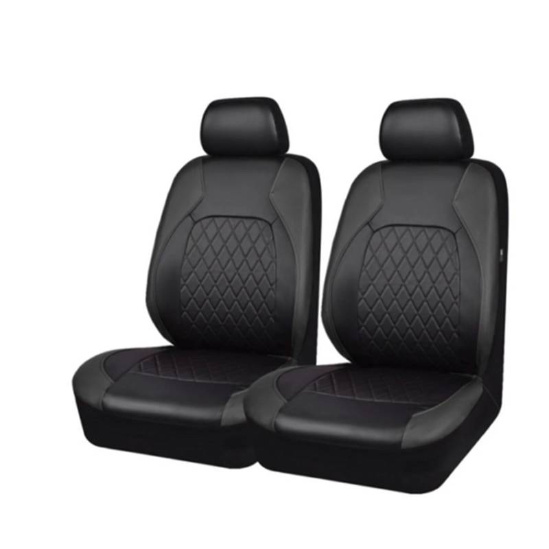 NITRIMS Autositzbezüge 9 Teile/Satz Auto Sitzbezüge PU Leder Full Set Full Surround Seat Protector Universelle wasserdichte Sitz Abdeckung Auto Innen Auto Sitzbezüge(2 Seats) von NITRIMS