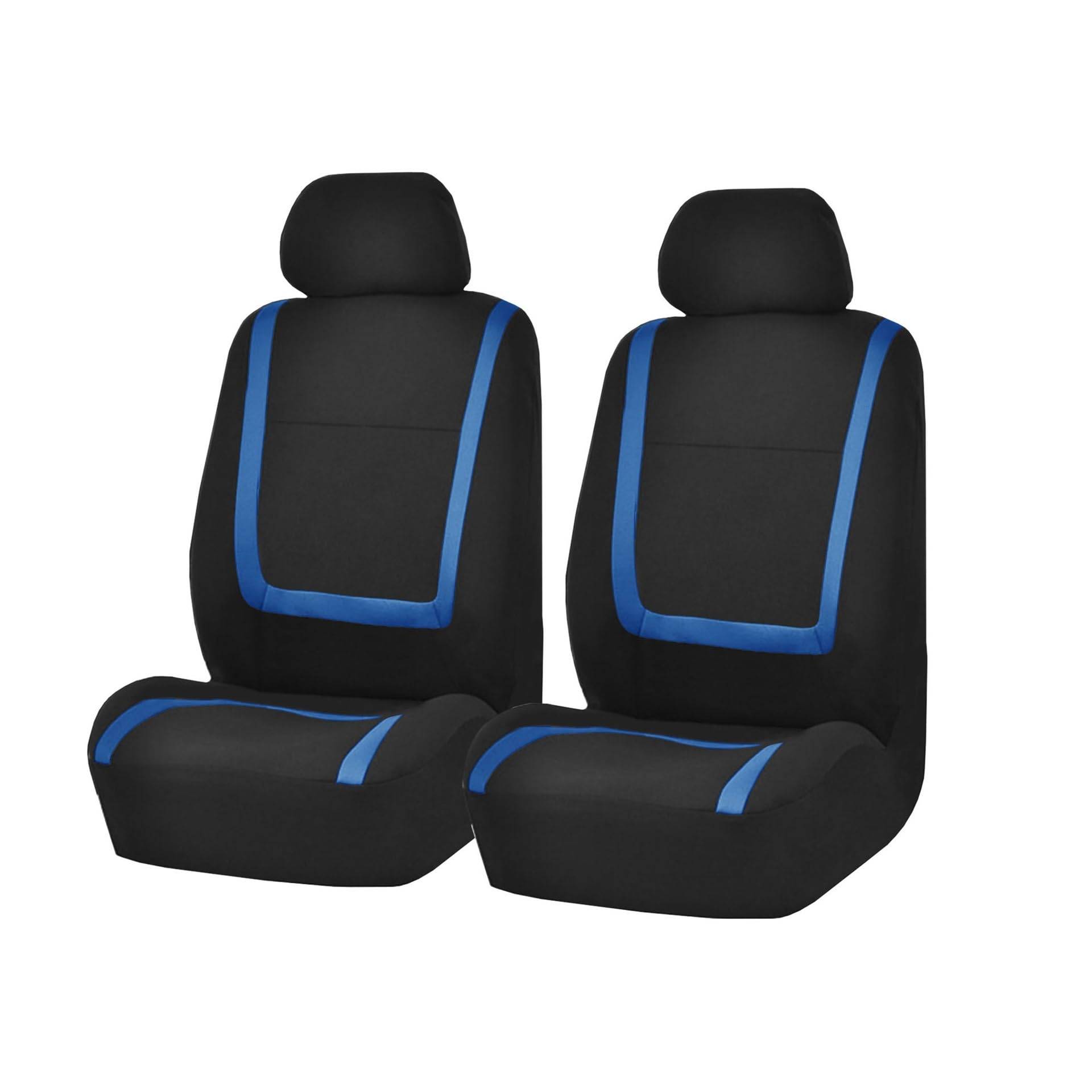 NITRIMS Autositzbezüge Autokissen für Nissan für Qashqai für X-Trail für Murano für Maxima Stoff Autositzbezüge Autoinnenraum Auto Sitzbezüge(2Seats-Blue) von NITRIMS