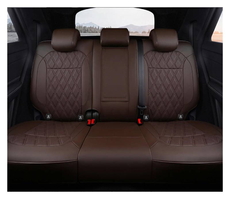 NITRIMS Autositzbezüge Autositzbezüge für FIAT für 500 2011–2014, individuelle Innenausstattung, echtes Leder, Auto Auto Sitzbezüge(Rear Seats) von NITRIMS