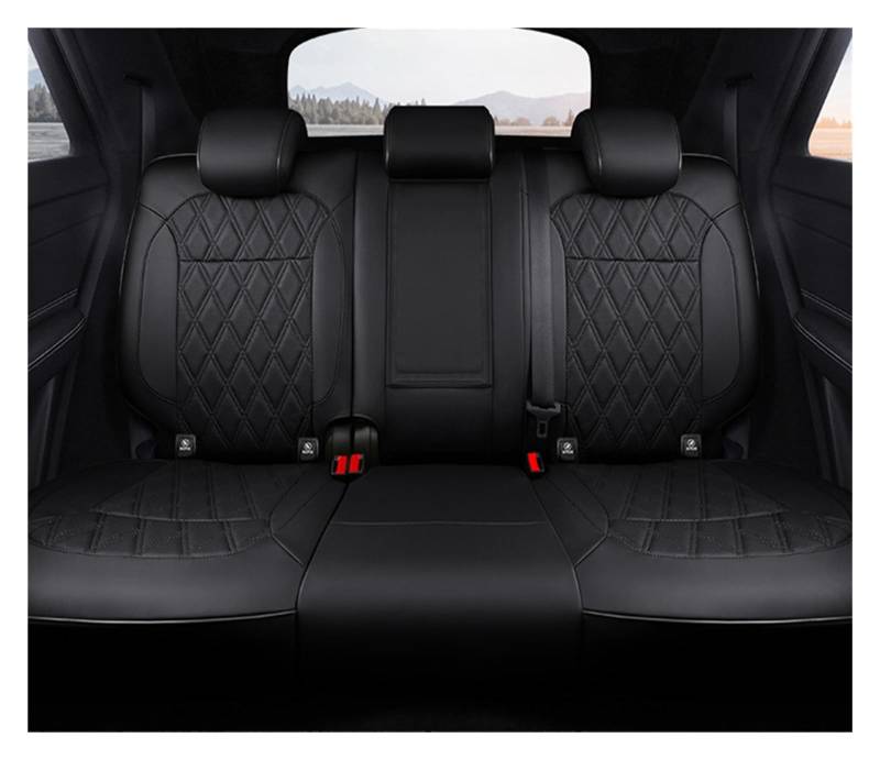 NITRIMS Autositzbezüge Autositzbezüge für FIAT für 500 2011–2014, individuelle Innenausstattung, echtes Leder, Auto Auto Sitzbezüge(Rear Seats 1) von NITRIMS