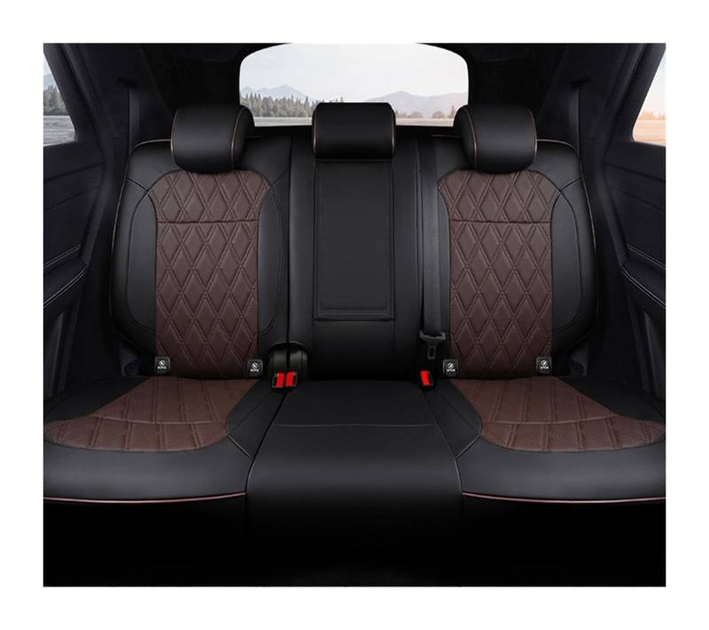 NITRIMS Autositzbezüge Autositzbezüge nur für Nissan für Navara D40, individuelle Innenausstattung, echtes Leder, Auto Auto Sitzbezüge(Rear Seats 3) von NITRIMS