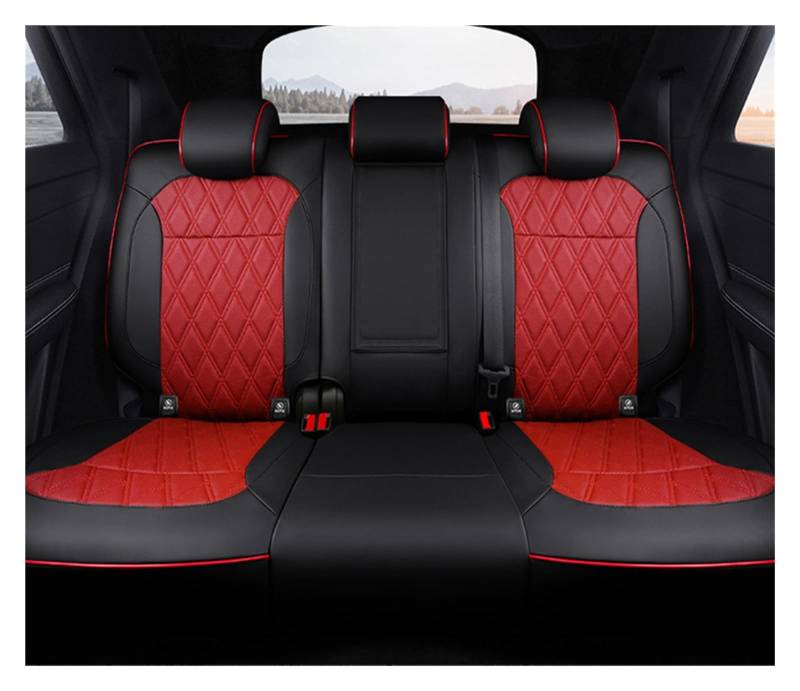 NITRIMS Autositzbezüge Autositzbezüge nur für Nissan für Qashqai J11, individuelle Innenausstattung, echtes Leder, Auto Auto Sitzbezüge(Rear Seats 4) von NITRIMS