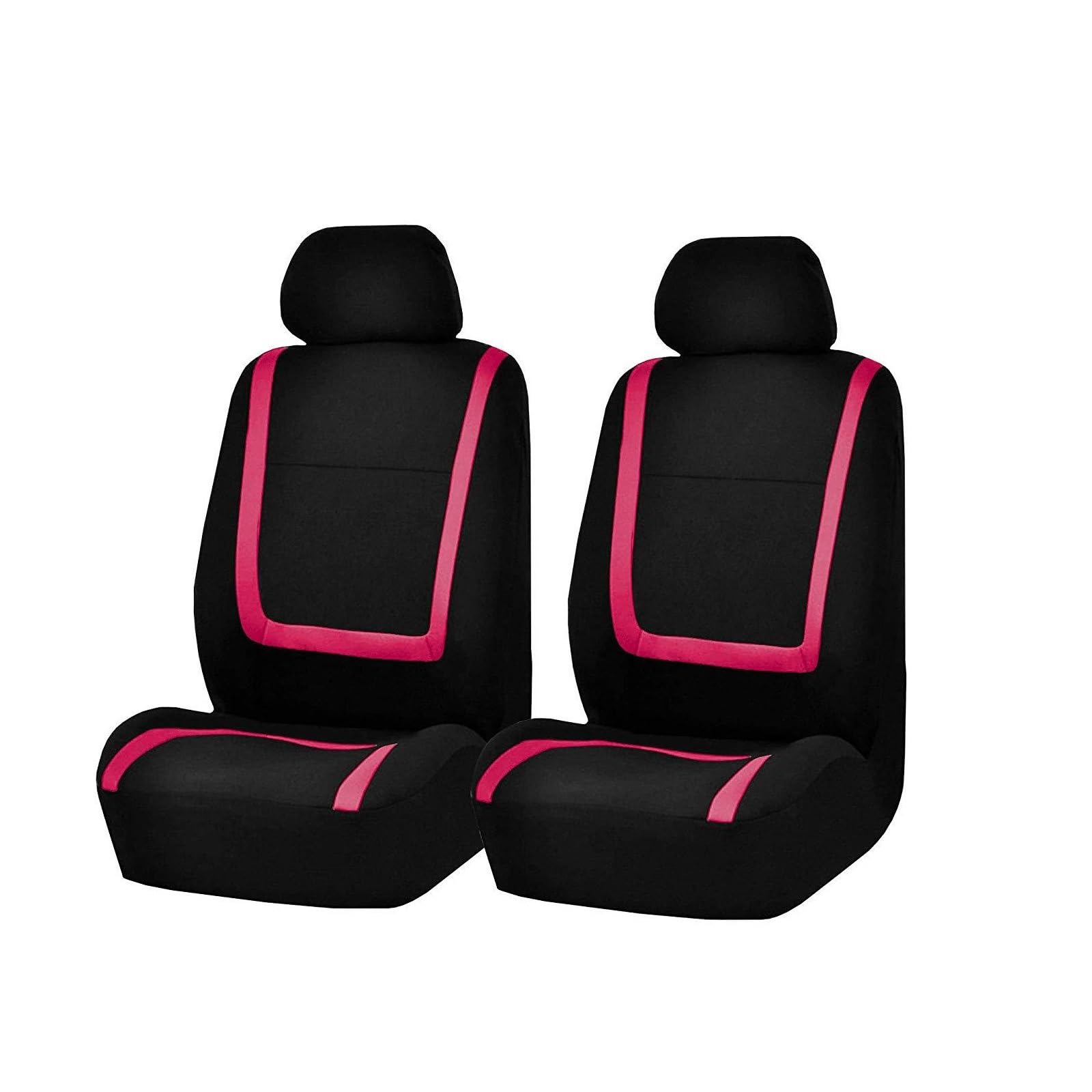 NITRIMS Autositzbezüge Stoff Autositzbezüge für Nissan für Qashqai X für Trail 350z für Altima für Juke für Lannia Nv200 für Pathfinder Auto Sitzbezüge(2Seats-Pink) von NITRIMS