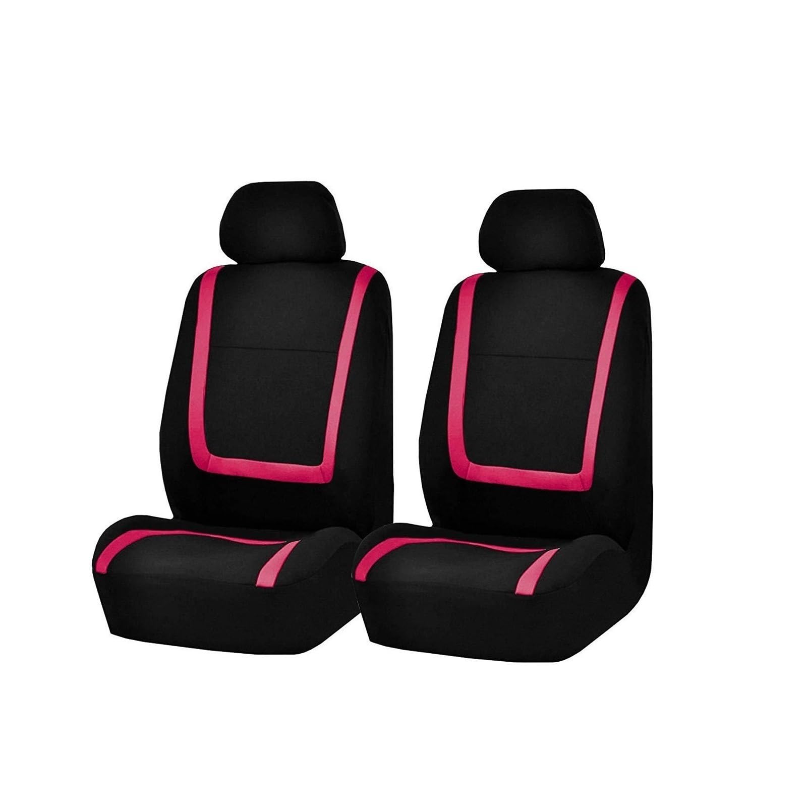 NITRIMS Autositzbezüge Stoff Autositzbezüge für Suzuki für Kizashi für Swift für Vitara SX4 Autositzkissenbezug Zubehör Auto Sitzbezüge(2Seats-Pink) von NITRIMS