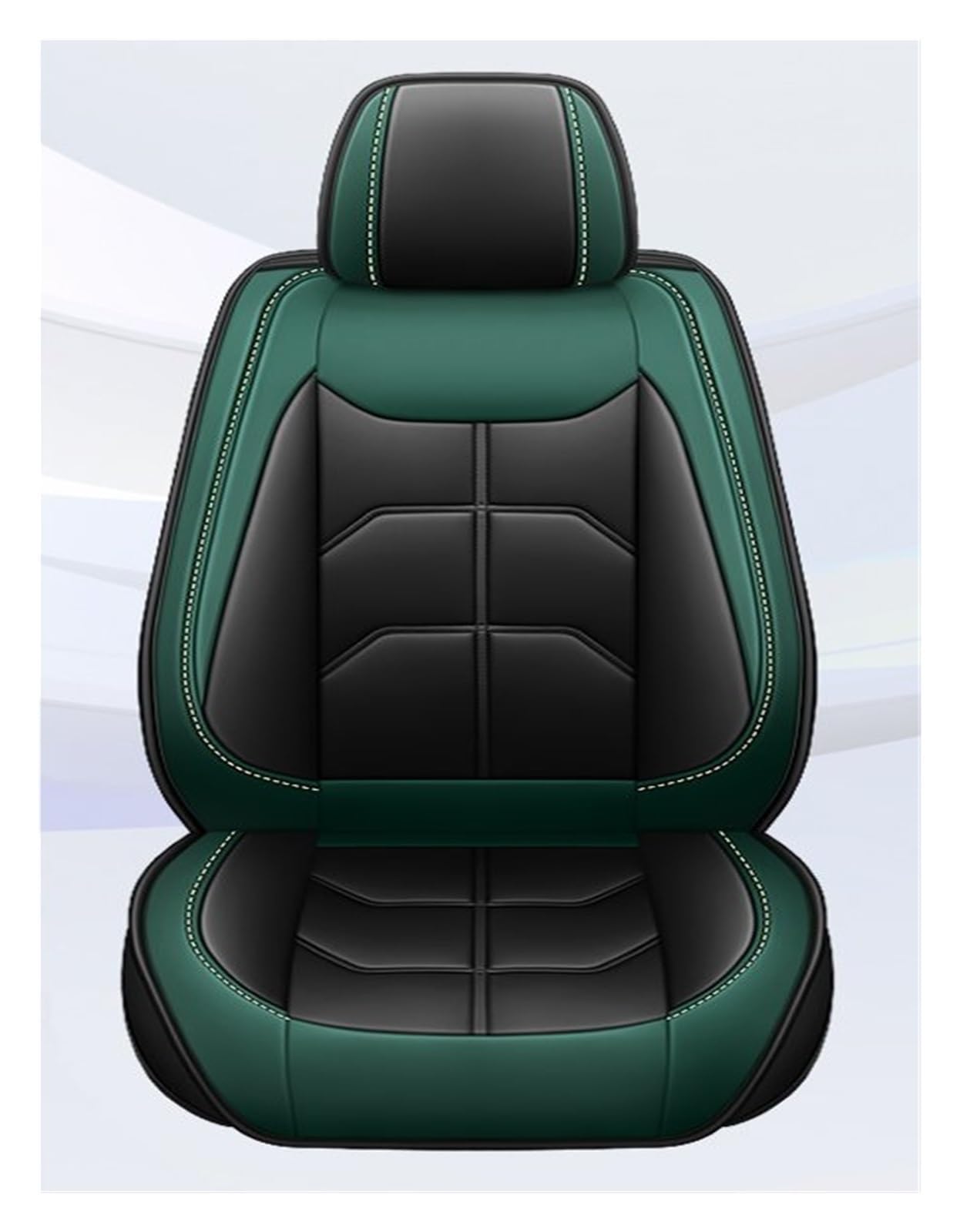 NITRIMS Autositzbezüge Universal Auto Sitz Abdeckung Für Toyota Alle Auto Modelle Für Corolla Für Camry Für RAV4 Für CHR Auto Zubehör Innen Auto Sitzbezüge(Black Green 5 Seat) von NITRIMS