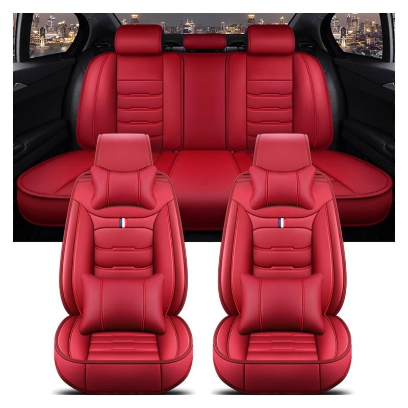 NITRIMS Autositzbezüge Universal Auto Sitzbezug Für 3 Serie Alle Auto Modelle E46 E90 E93 F30 F31 F34 F35 G20 G21 g28 Zubehör Innen Details Auto Sitzbezüge(Red 5 Seat 1) von NITRIMS