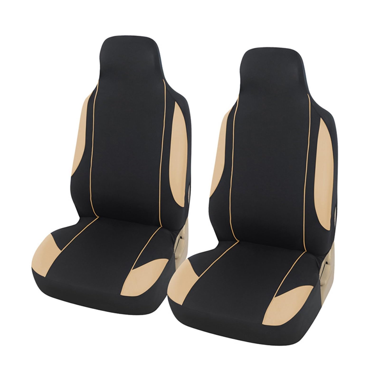 NITRIMS Autositzbezüge Universal-Autositzbezug-Schutz, Schalensitz, passend für Autos, LKWs, SUVs, 1 Stück oder 2 Stück, handwaschbar, für Mazda für MX-3 Auto Sitzbezüge(2pcs beige) von NITRIMS