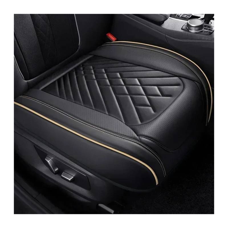 NITRIMS Autositzbezüge Vollständige Abdeckung Pu Leder Auto Sitz Abdeckung Kissen Für A3 Sportback A1 Für A4 Für A5 Für A6 A6L Für a7 Für A8 A8L Auto Zubehör Auto Sitzbezüge(Black Beige 1 Seat) von NITRIMS