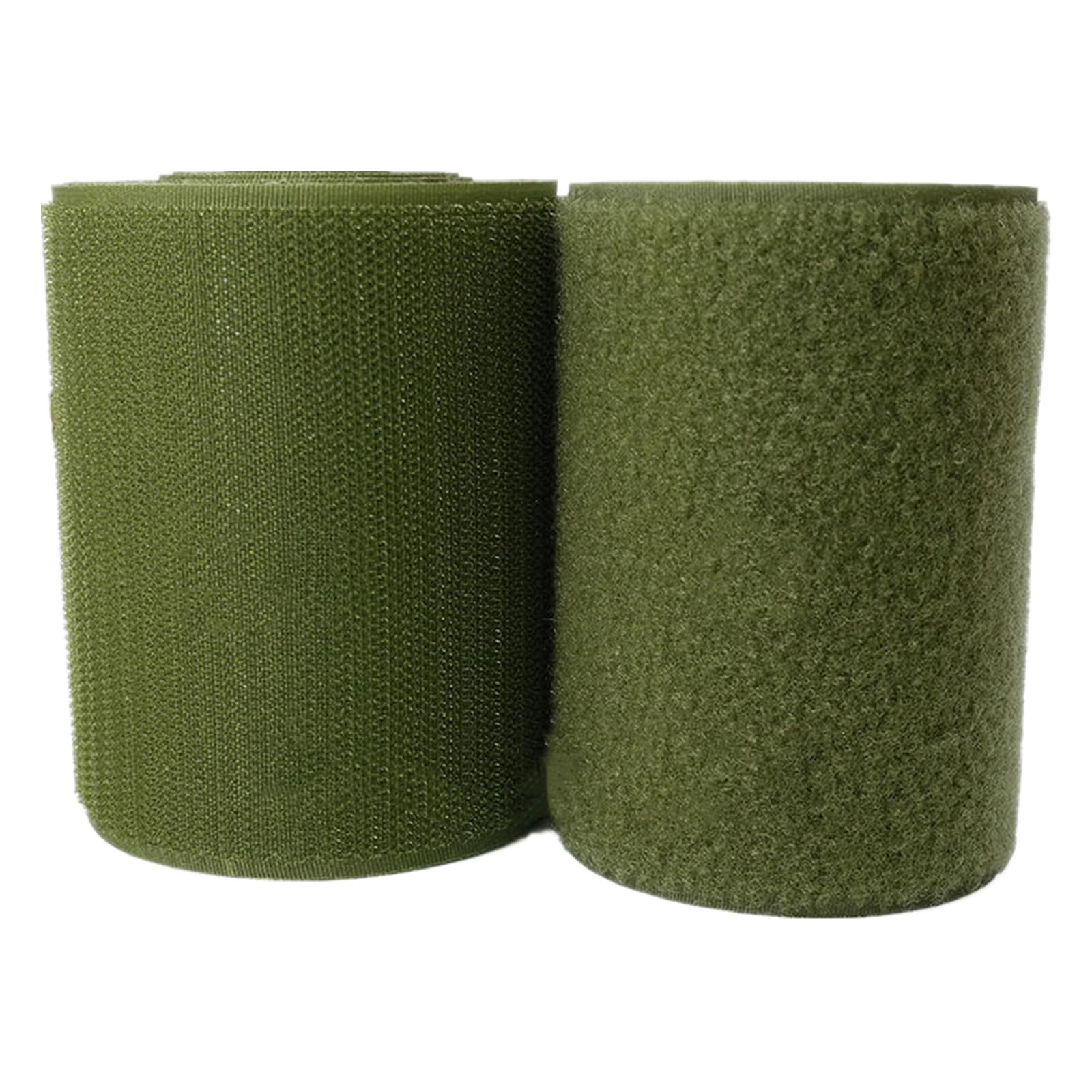 Haushaltswäsche Nähen 100 mm großes Klettband for Aufnähen, Nicht Selbstklebende Nylonstreifen auf der Rückseite, Stoffverschluss, ineinandergreifendes Klebeband(Army Green,100MM x 2 Yards) von NIUSABOU