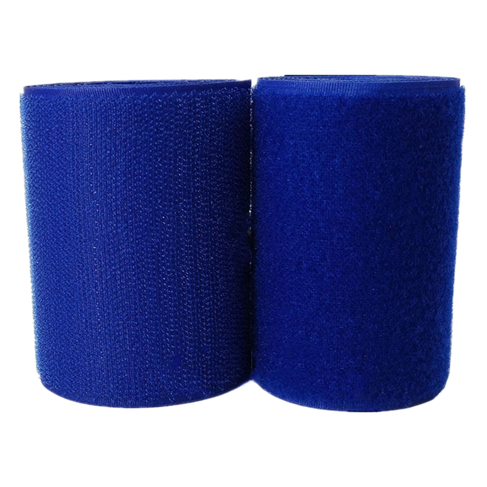 Haushaltswäsche Nähen 100 mm großes Klettband for Aufnähen, Nicht Selbstklebende Nylonstreifen auf der Rückseite, Stoffverschluss, ineinandergreifendes Klebeband(Blue,100MM x 1 Yards) von NIUSABOU