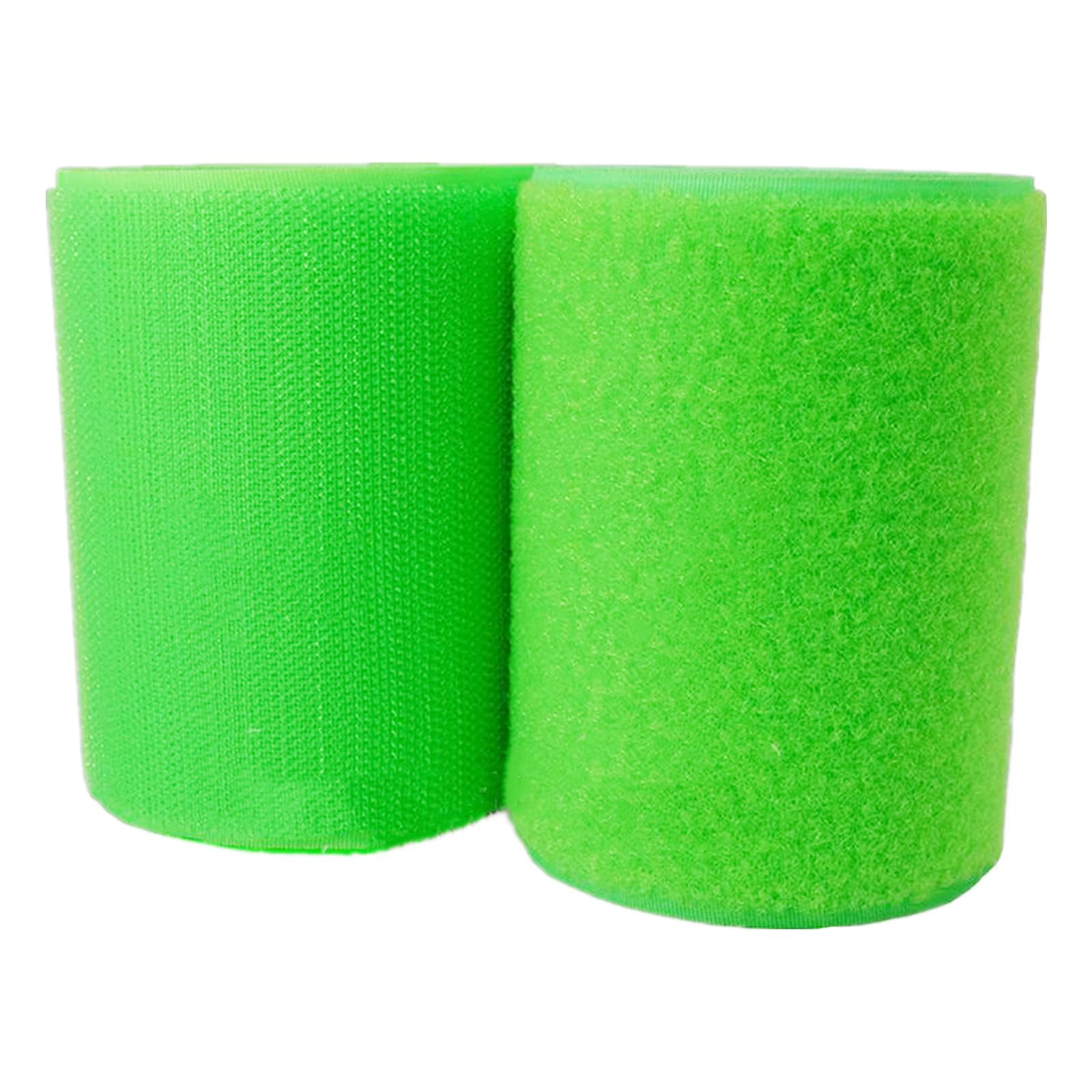 Haushaltswäsche Nähen 100 mm großes Klettband for Aufnähen, Nicht Selbstklebende Nylonstreifen auf der Rückseite, Stoffverschluss, ineinandergreifendes Klebeband(Fluorescent Green,100MM x 1 Yards) von NIUSABOU