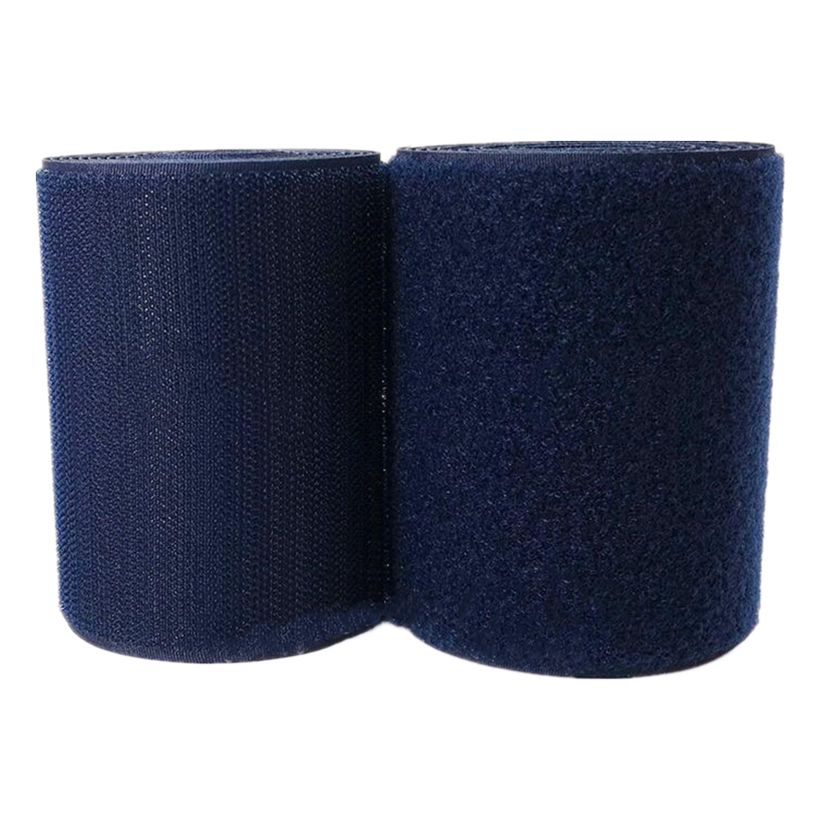 Haushaltswäsche Nähen 100 mm großes Klettband for Aufnähen, Nicht Selbstklebende Nylonstreifen auf der Rückseite, Stoffverschluss, ineinandergreifendes Klebeband(Navy Blue,100MM x 2 Yards) von NIUSABOU