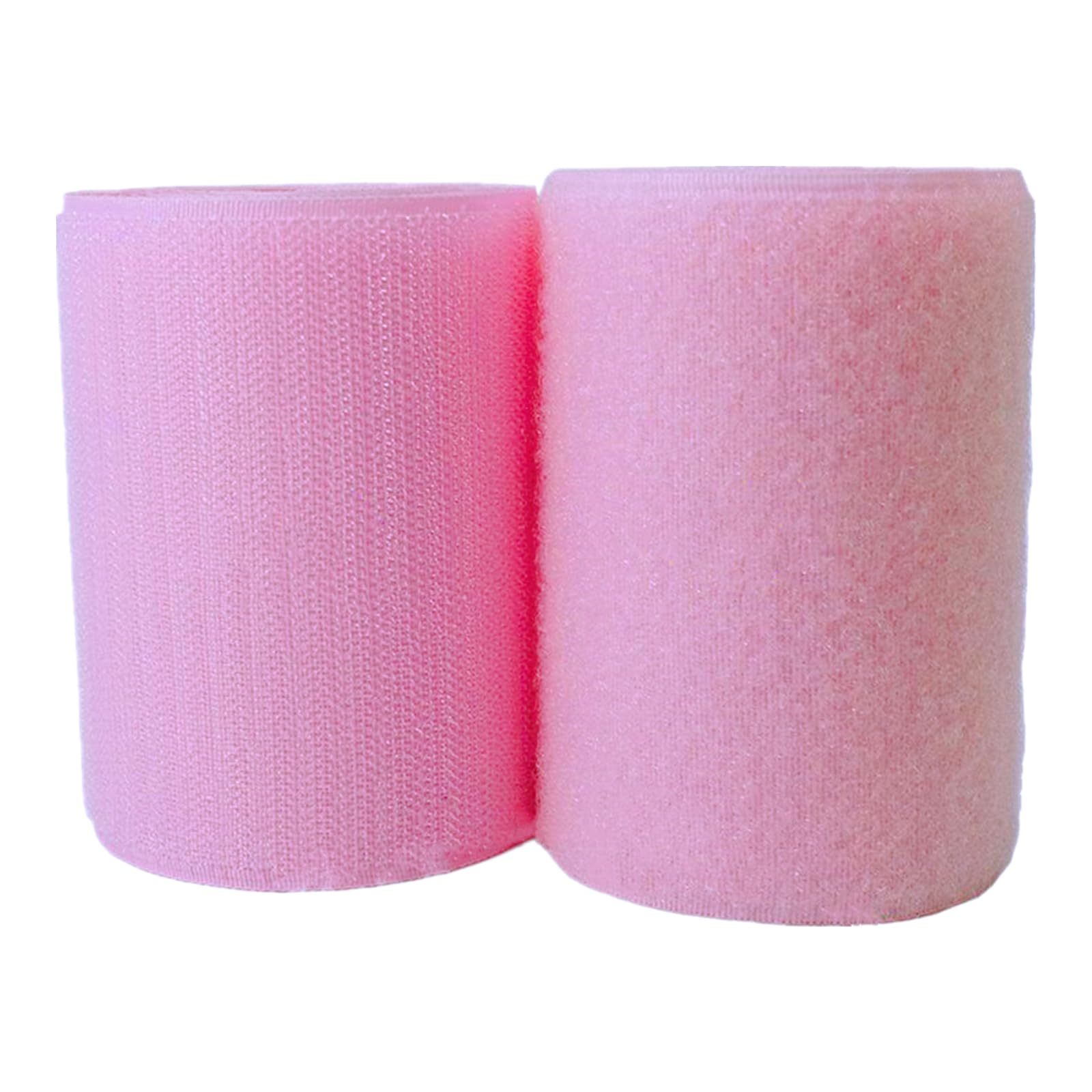 Haushaltswäsche Nähen 100 mm großes Klettband for Aufnähen, Nicht Selbstklebende Nylonstreifen auf der Rückseite, Stoffverschluss, ineinandergreifendes Klebeband(Pink,100MM x 1 Yards) von NIUSABOU