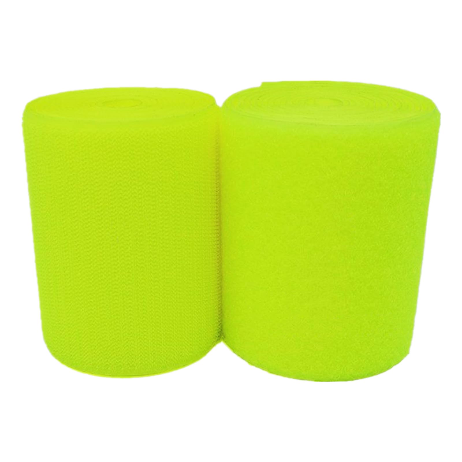 Haushaltswäsche Nähen Klettband for Aufnähen, 100 mm, Nicht Selbstklebende Nylonstreifen auf der Rückseite, Stoffverschluss(Fluorescent Yellow,100MM x 4 Yards) von NIUSABOU